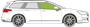 Afbeelding van Zijruit rechts Citroën C5 sedan 