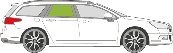 Afbeelding van Zijruit rechts Citroën C5 break 
