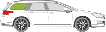 Afbeelding van Zijruit rechts Citroën C5 break