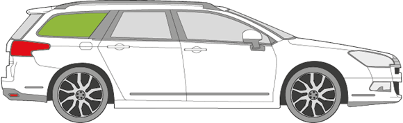 Afbeelding van Zijruit rechts Citroën C5 break