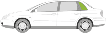 Afbeelding van Zijruit links Citroën C5 5 deurs