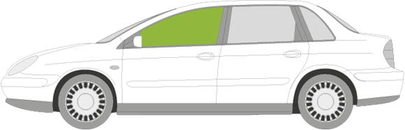 Afbeelding van Zijruit links Citroën C5 5 deurs