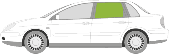 Afbeelding van Zijruit links Citroën C5 5 deurs