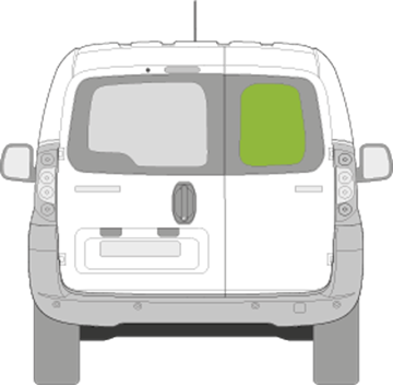 Afbeelding van Achterruit rechts Citroën Nemo (verwarmd)
