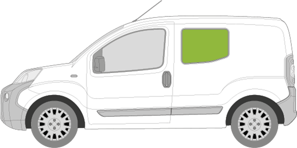 Afbeelding van Zijruit links Citroën Nemo