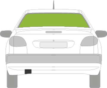 Afbeelding van Achterruit Citroën Xsara 3 deurs
