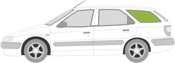 Afbeelding van Zijruit links Citroën Xsara break