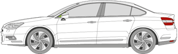 Afbeelding van Zijruit links Citroën C5 sedan 