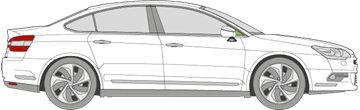 Afbeelding van Zijruit rechts Citroën C5 sedan 