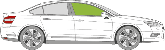 Afbeelding van Zijruit rechts Citroën C5 sedan 