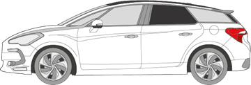 Afbeelding van Zijruit links Citroën DS5 (DONKERE RUIT)