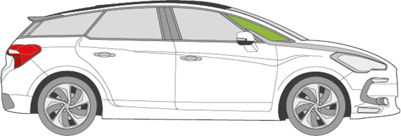 Afbeelding van Zijruit rechts Citroën DS5 