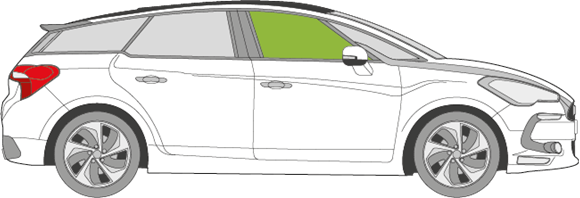 Afbeelding van Zijruit rechts Citroën DS5 