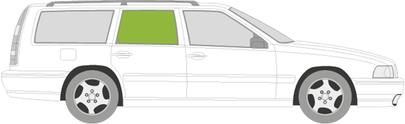 Afbeelding van Zijruit rechts Volvo V70 
