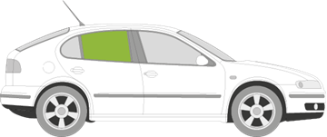 Afbeelding van Zijruit rechts Seat Leon