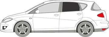 Afbeelding van Zijruit links Seat Toledo (DONKERE RUIT)