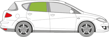 Afbeelding van Zijruit rechts Seat Toledo 