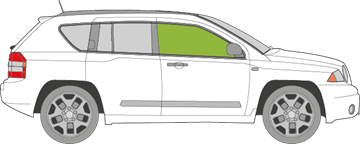 Afbeelding van Zijruit rechts Jeep Compass