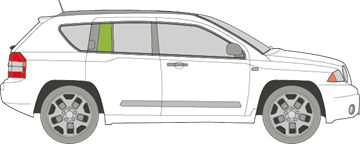 Afbeelding van Zijruit rechts Jeep Compass