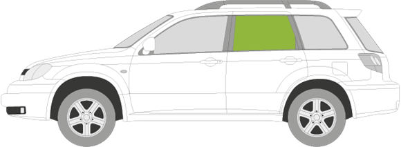 Afbeelding van Zijruit links Mitsubishi Outlander