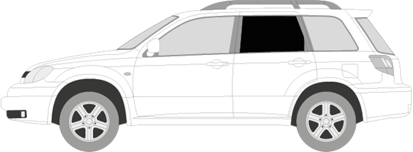 Afbeelding van Zijruit links Mitsubishi Outlander (DONKERE RUIT)