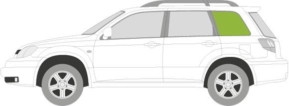 Afbeelding van Zijruit links Mitsubishi Outlander