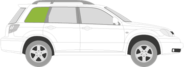 Afbeelding van Zijruit rechts Mitsubishi Outlander