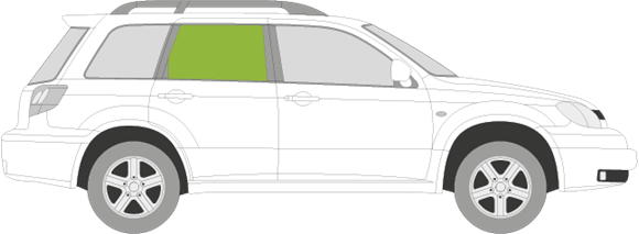 Afbeelding van Zijruit rechts Mitsubishi Outlander