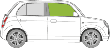 Afbeelding van Zijruit rechts Daihatsu Trevis