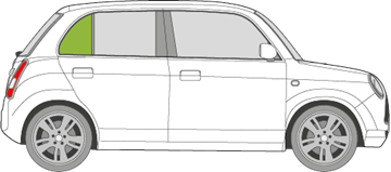 Afbeelding van Zijruit rechts Daihatsu Trevis