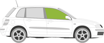 Afbeelding van Zijruit rechts Fiat Stilo break