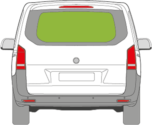 Afbeelding van Achterruit Mercedes Vito(UITSTELBAAR)