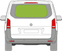 Afbeelding van Achterruit Mercedes Vito(UITSTELBAAR)