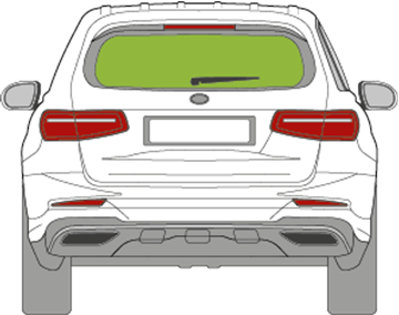Afbeelding van Achterruit Mercedes GLC-klasse  