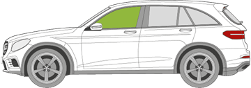 Afbeelding van Zijruit links Mercedes GLC-klasse  