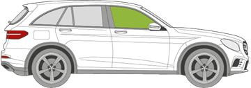 Afbeelding van Zijruit rechts Mercedes GLC-klasse  