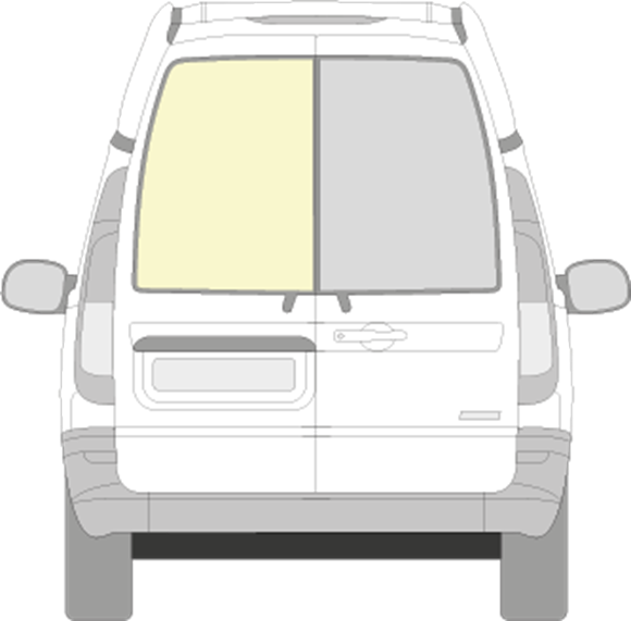 Afbeelding van Achterruit links Mercedes Vito (helder en verhoogd)