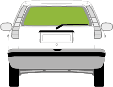 Afbeelding van Achterruit Fiat Punto 5 deurs 
