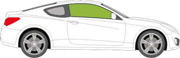 Afbeelding van Zijruit rechts Hyundai Genesis 