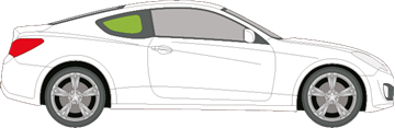 Afbeelding van Zijruit rechts Hyundai Genesis 