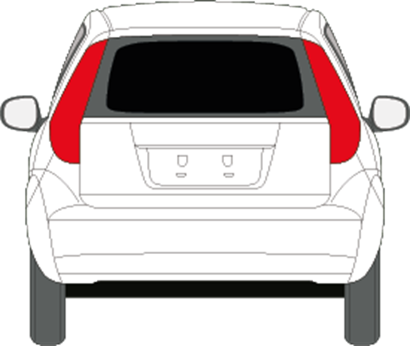 Afbeelding van Achterruit Suzuki Splash (DONKERE RUIT)
