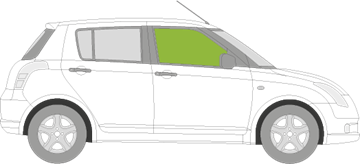 Afbeelding van Zijruit rechts Suzuki Swift 5 deurs