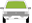 Afbeelding van Achterruit Peugeot 205 5 deurs (groen)