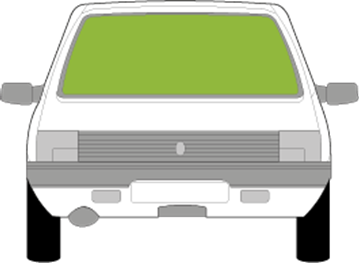 Afbeelding van Achterruit Peugeot 205 5 deurs (groen)