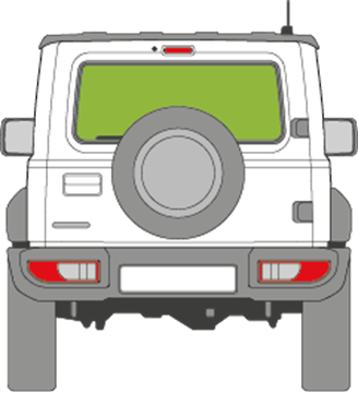 Afbeelding van Achterruit Suzuki Jimny 3 deurs