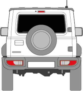 Afbeelding van Achterruit Suzuki Jimny 3 deurs (DONKERE RUIT)