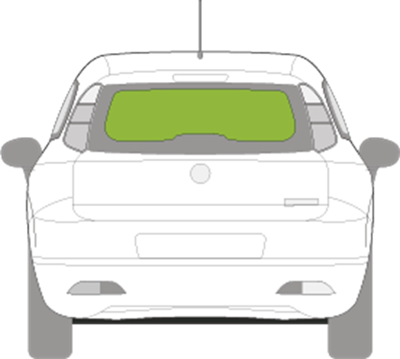 Afbeelding van Achterruit Fiat Grande Punto 5 deurs 