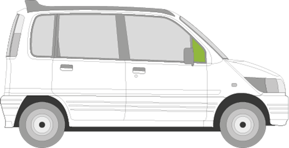 Afbeelding van Zijruit rechts Daihatsu Move