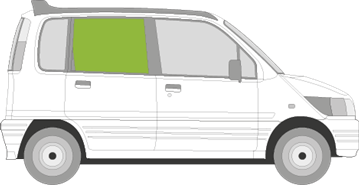 Afbeelding van Zijruit rechts Daihatsu Move