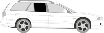 Afbeelding van Zijruit rechts Mitsubushi Galant break (DONKERE RUIT)